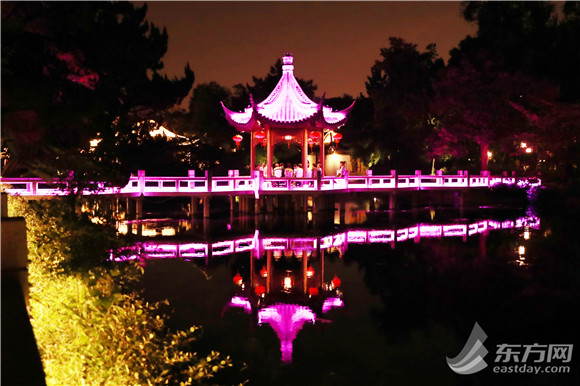 古猗园的夜晚,古猗园晚上灯展