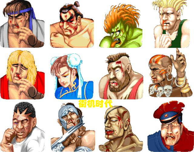 街霸2游戏结束,街霸2小时候的情怀游戏