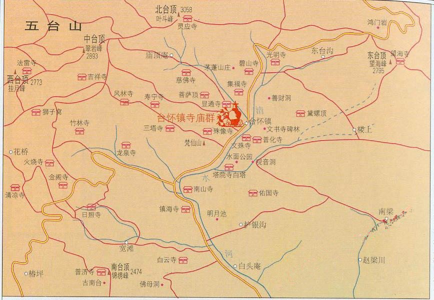 十大名胜古迹山西五台山,山西五台山风景秀丽建筑精巧