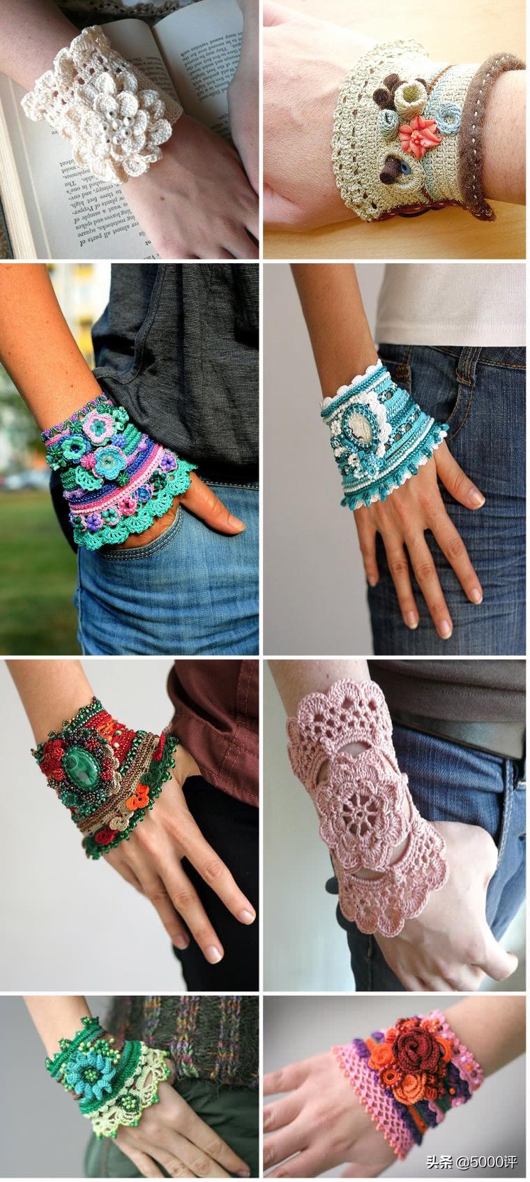 钩织饰品小星星,精品小饰品钩织