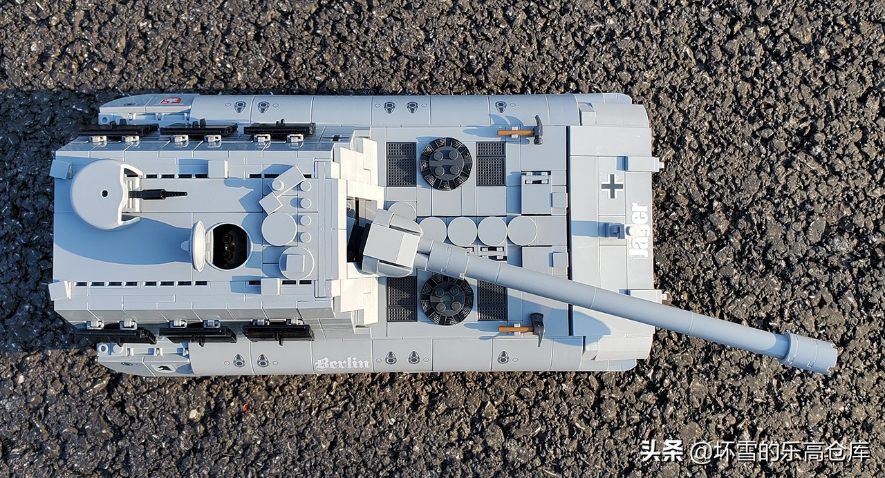 全冠积木斯图亚坦克测评,德国e100坦克积木