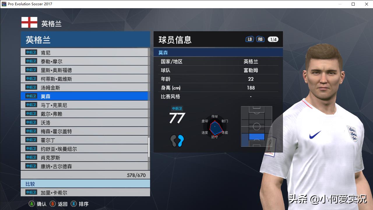 实况足球2017脸型更新,实况足球2017好用的球员