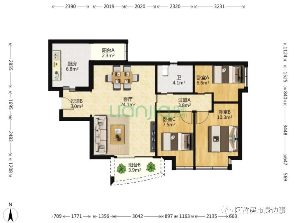新旧交织的城市界面,富基广场