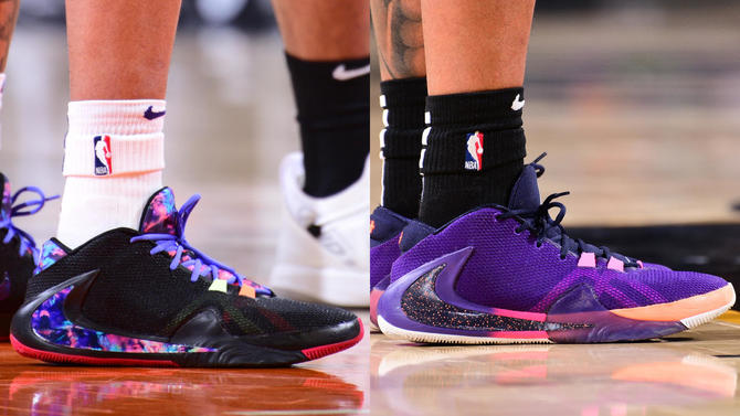 2021年季后赛伦纳德上脚球鞋,伦纳德今日上脚球鞋