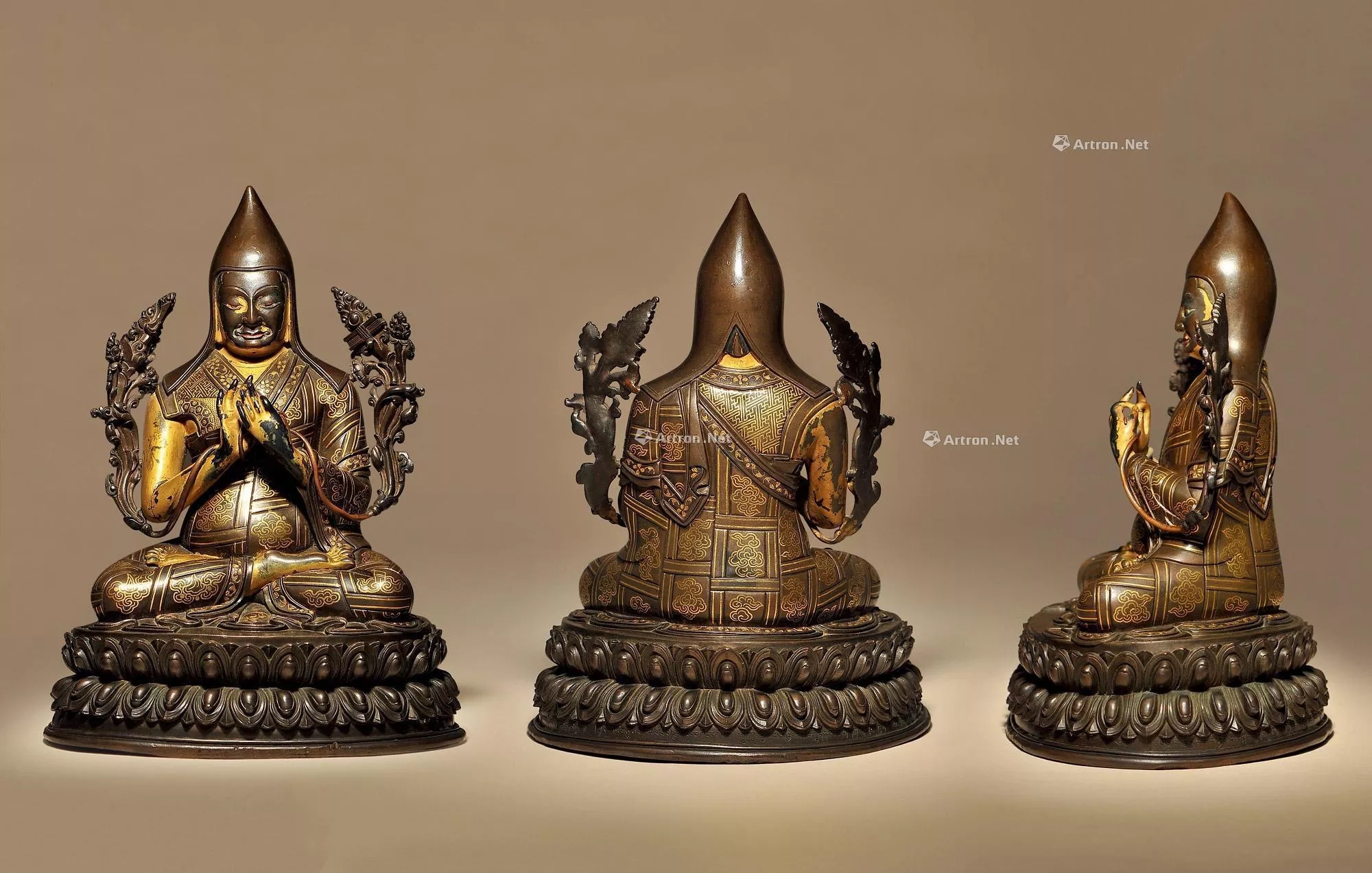 铜鎏金佛造像断代特征,古代金铜佛造像欣赏