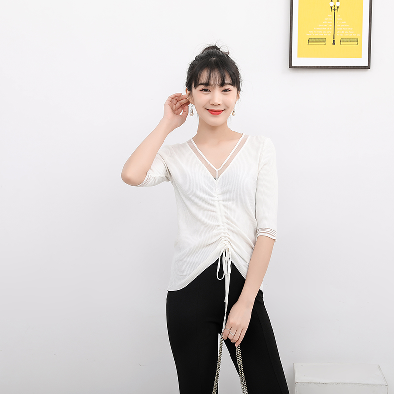 针织衫薄款女冰丝t恤,一件让你从夏天穿到冬天的针织衫