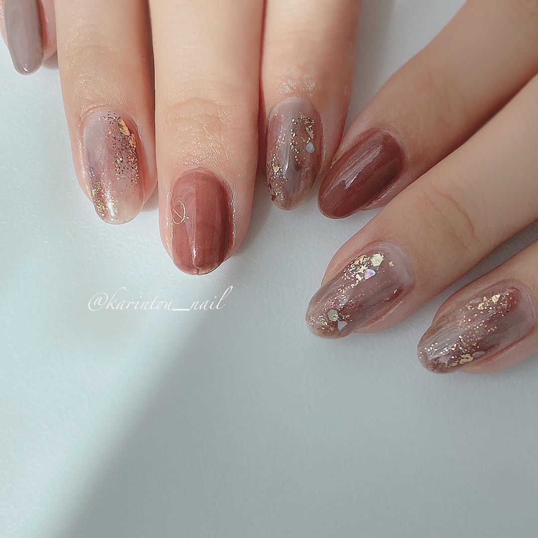 晶石猫眼美甲月牙光,绝美猫眼石美甲