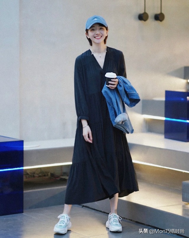 肩宽、脖子短的女生，如何挑选上衣？“一分为二、弱化肩线”就行