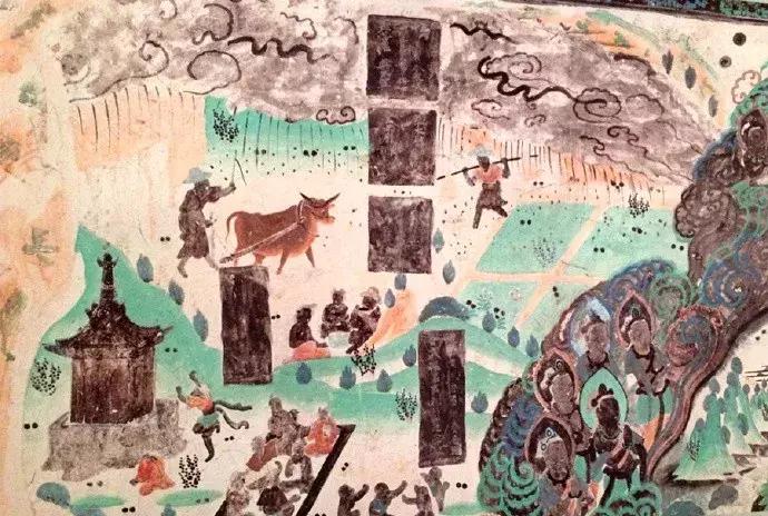 敦煌壁画唐代佛塔,敦煌壁画佛塔