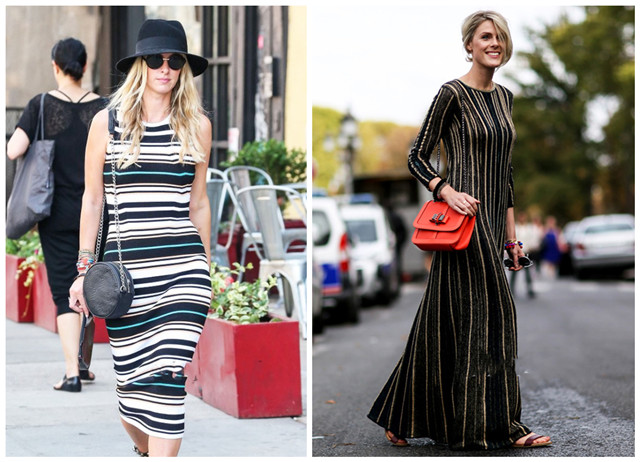 女人穿条纹想摆脱“土气感”?试试这样来搭配,青春减龄美上天