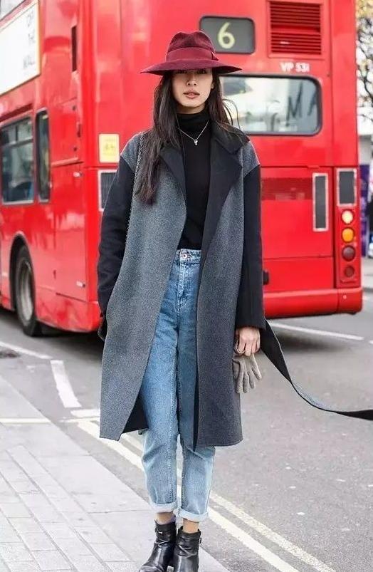 不露腿也好看的穿搭春,秋冬不露腿高个子穿搭