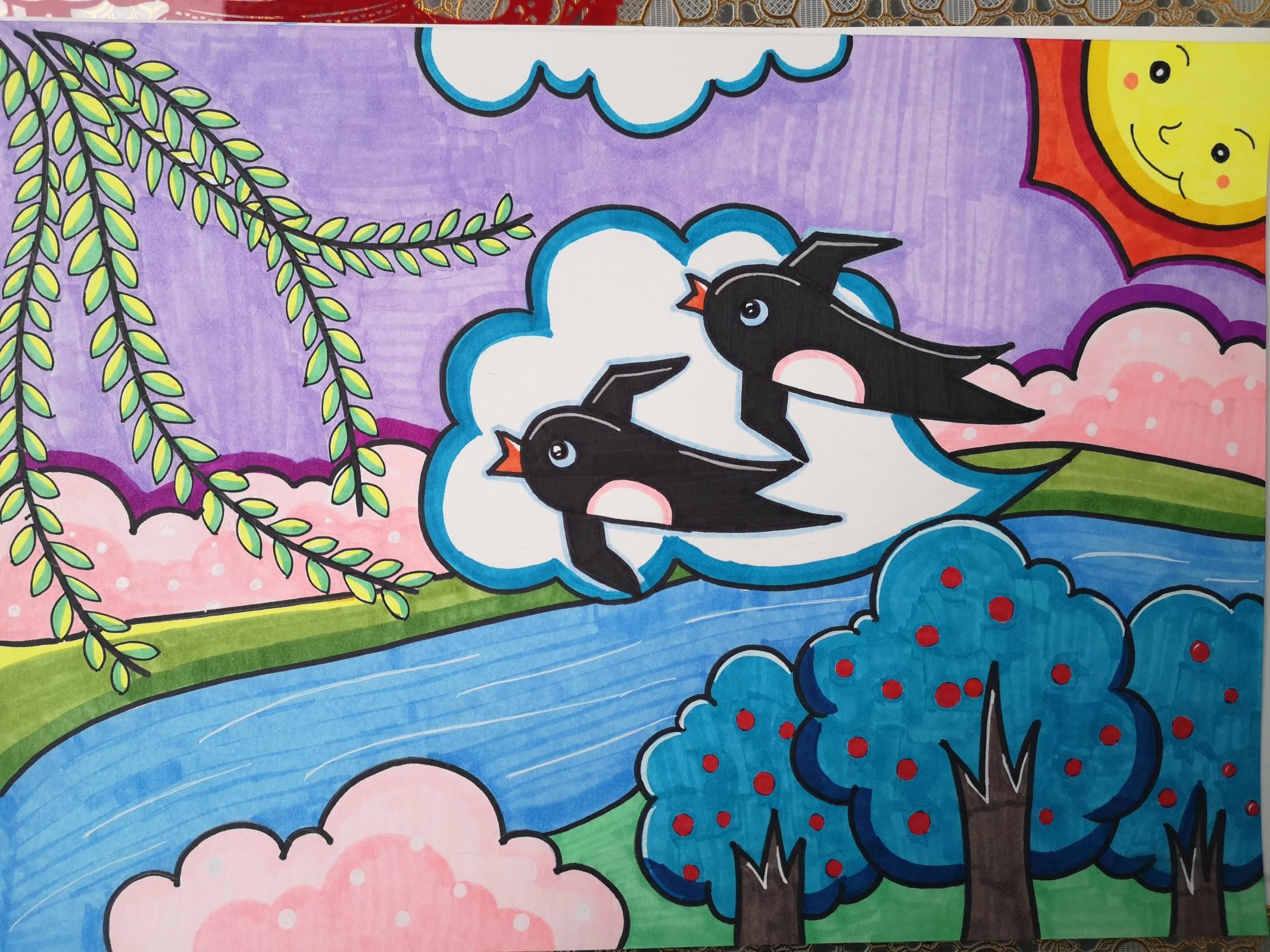 幼儿园儿童主题画报,幼儿园儿童主题画简单