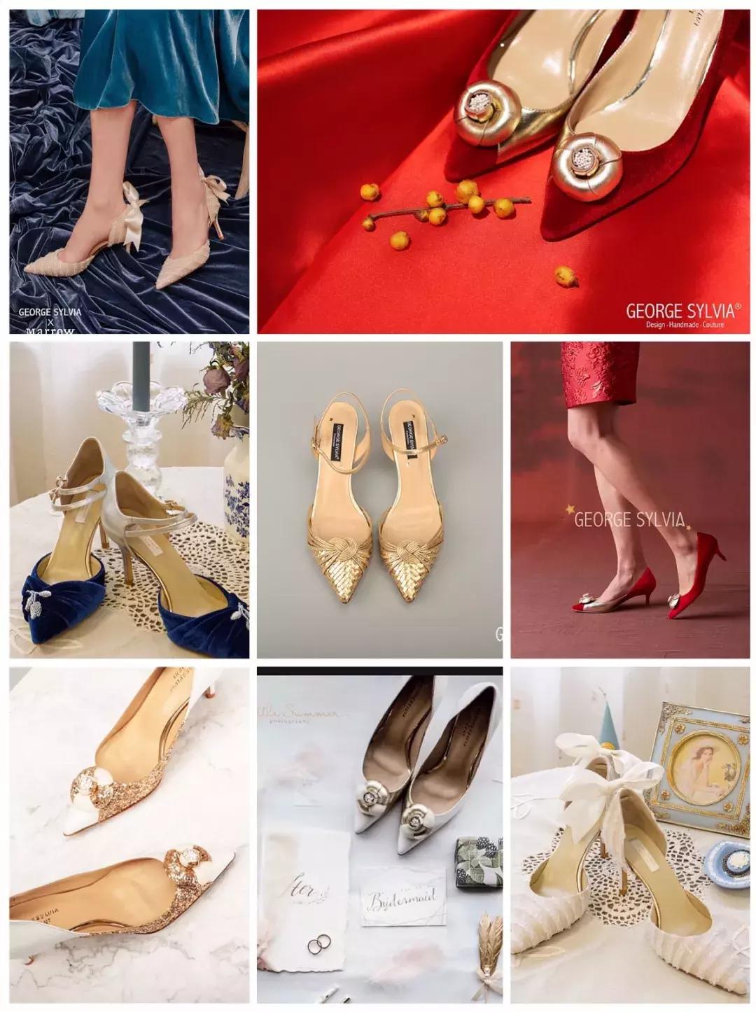 除了撞款的大牌婚鞋，小众+平价的美貌婚鞋走一波