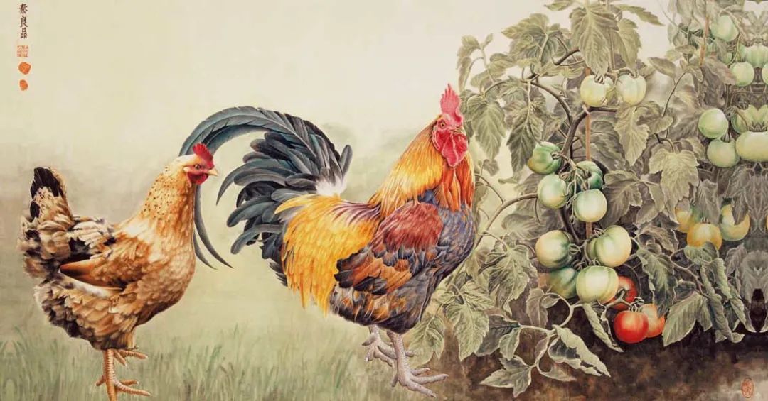 现代工笔重彩人物画,当代工笔重彩人物画