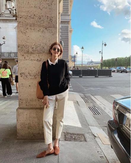 毛衣叠穿衬衫怎么穿更好看,毛衣衬衫叠穿搭配什么裤子