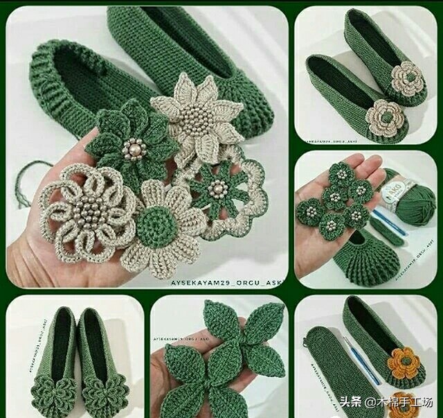 春天来了给自己添一双好鞋吧,春夏鞋子钩单鞋简单钩法