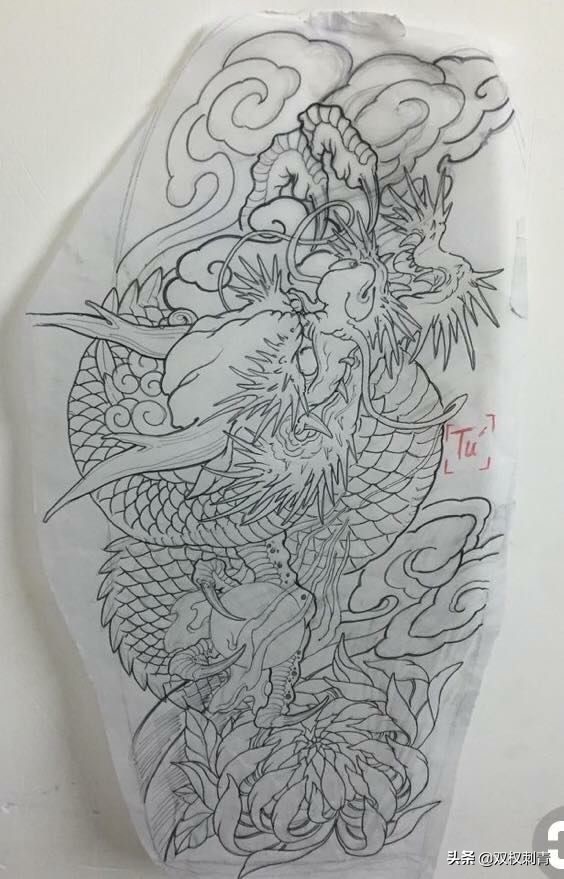 中国龙图腾简单霸气,象征帝王的龙图腾图片