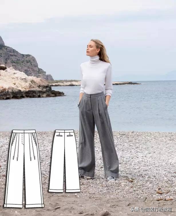 时装设计图手绘教程,服装制版图案大全