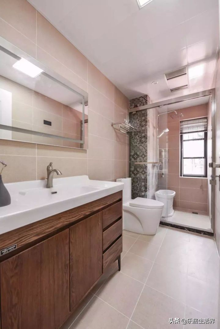 卫生间墙砖和顶最佳颜色效果图,卫生间干湿区墙砖颜色该不该一样