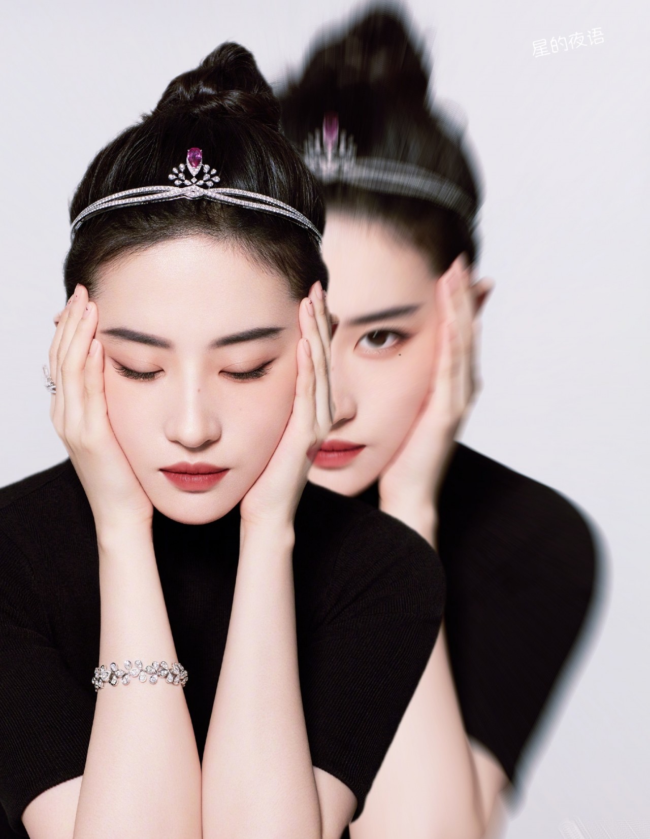 刘亦菲王冠多少钱,刘亦菲晒美照戴皇冠颜值能打