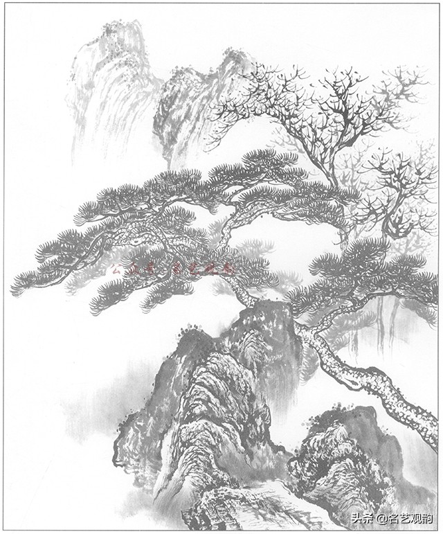 国画山水画作品欣赏简单,山水画稿大全集写意