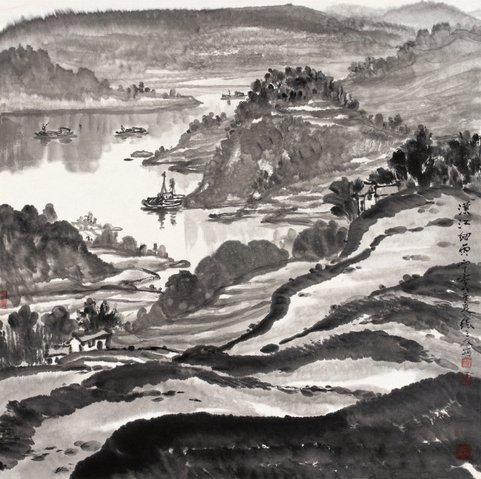 青年艺术家张荣国山水画作品欣赏,张三友的画价格