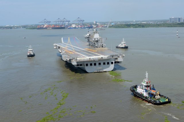 印媒印度航母,印度航母试航