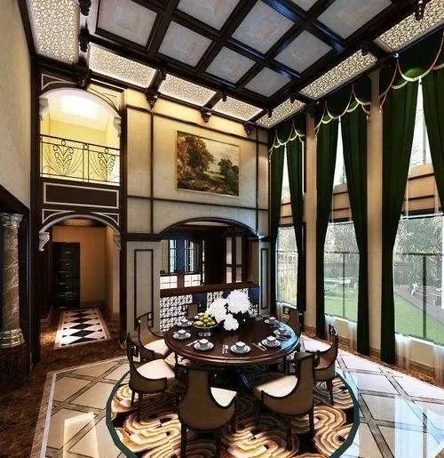 别墅窗帘的款式图片,别墅窗帘100个新款