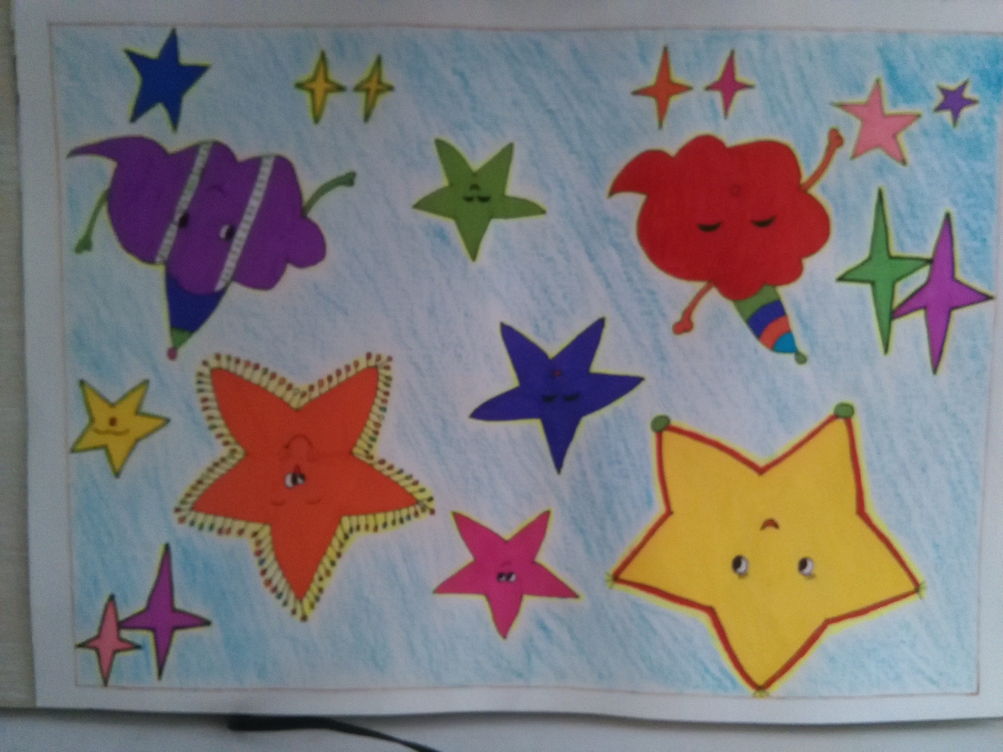 少女心爆棚的又简单的简笔画,安静女孩彩色简单简笔画图片