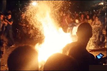 搞笑GIF:少林篮球,果然是不同凡响啊