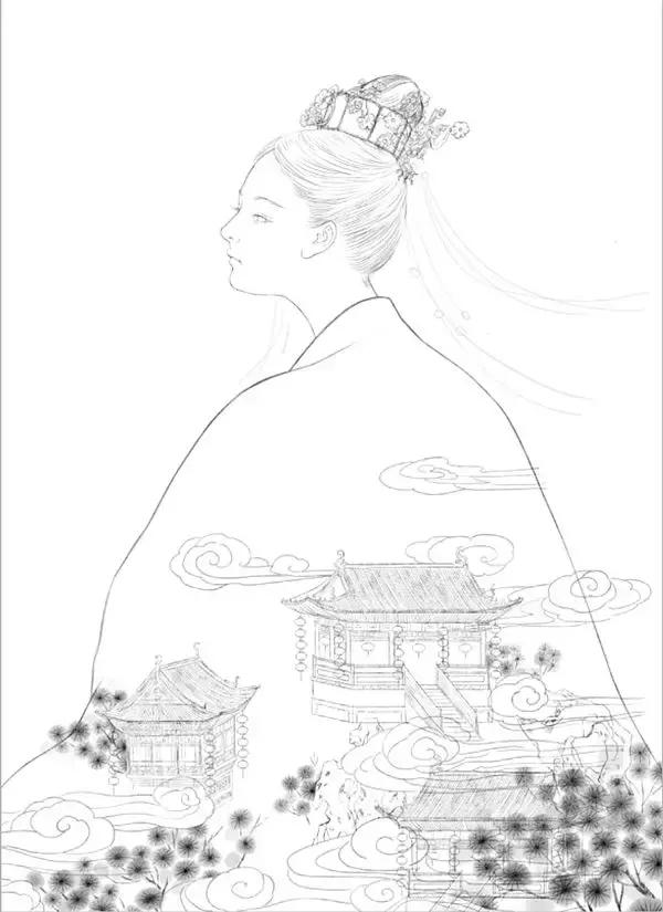 她笔下的女人韵味十足,他笔下的女子美得倾国倾城