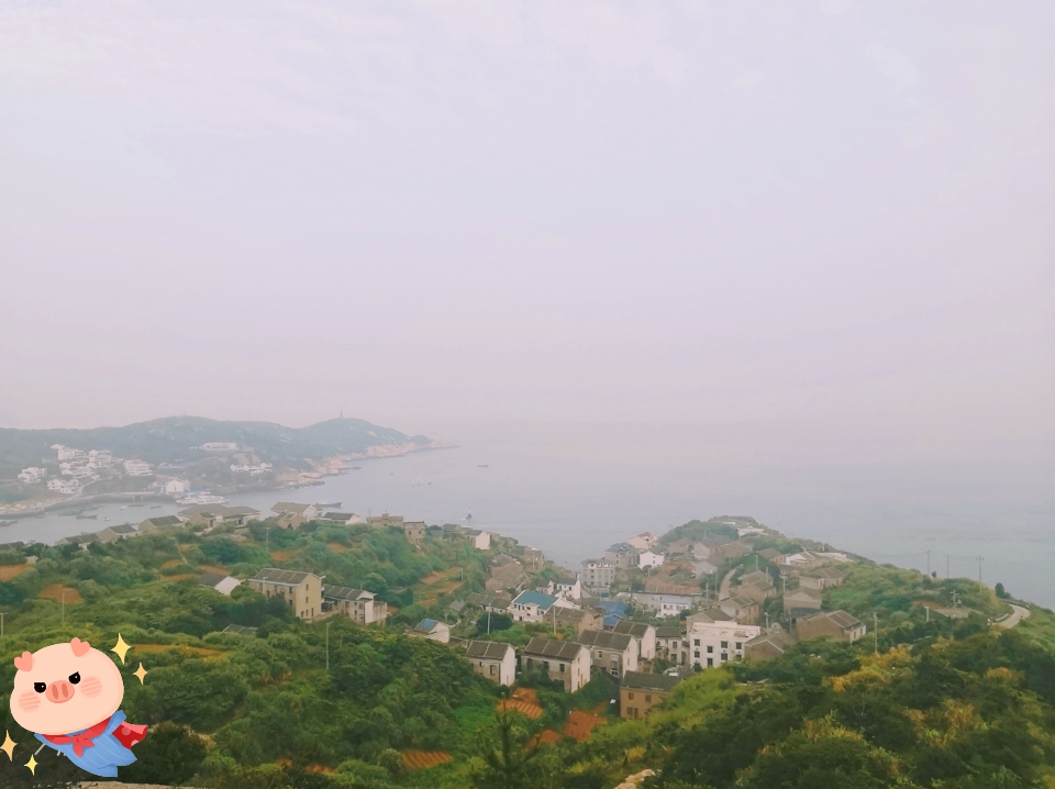 夕阳下美丽的东极岛,东极岛岛屿