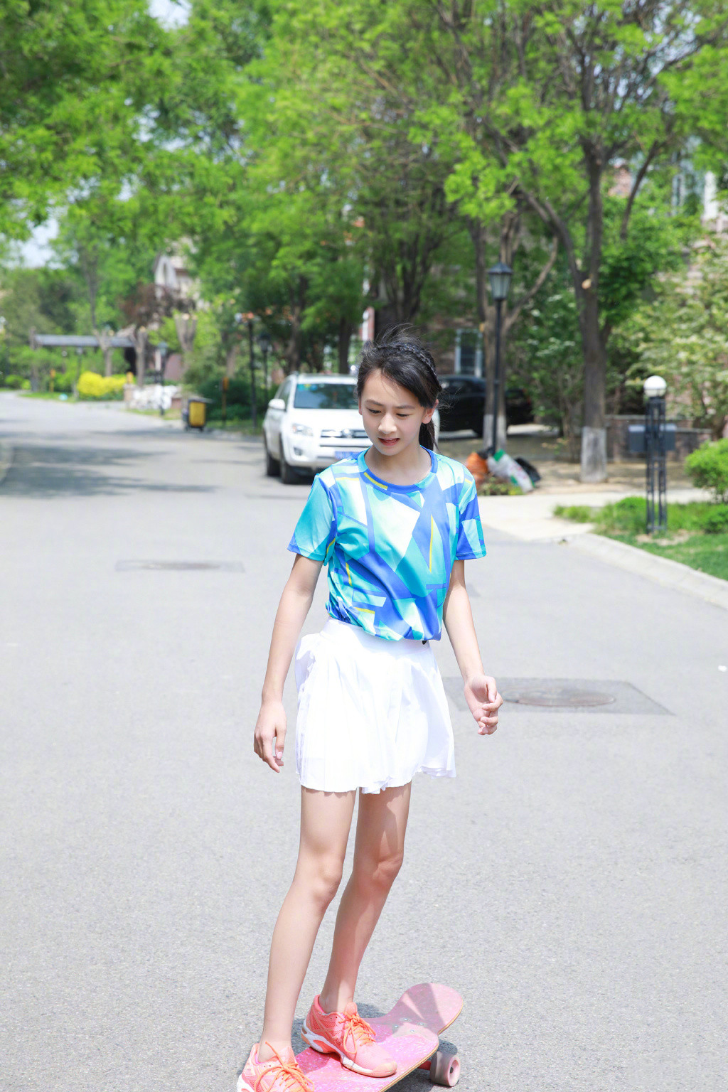 森碟穿搭合集,11岁森碟近照曝光