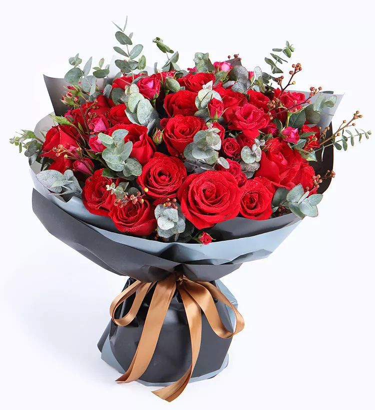 以香槟玫瑰为主的韩式花束,清新柔和治愈系韩式花束