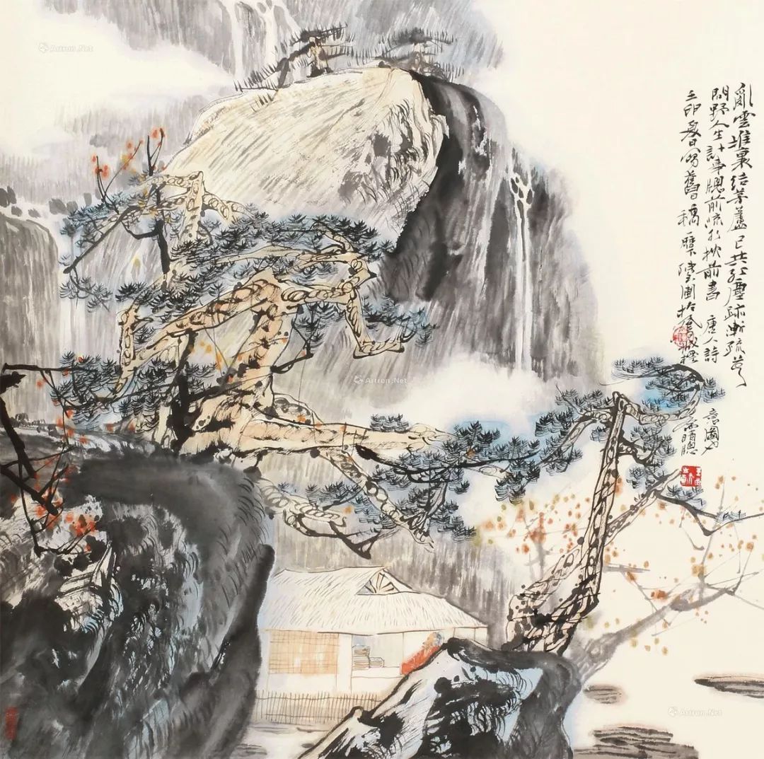 陈继儒山水画作品欣赏,陈良宗山水画作品欣赏