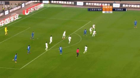 赵宏略面对旧主远射破门,泰达对赵宏略