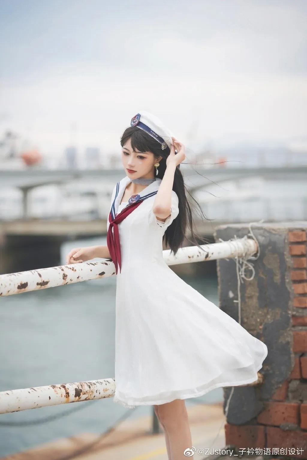 海军风lolita正版,lolita海军风穿搭