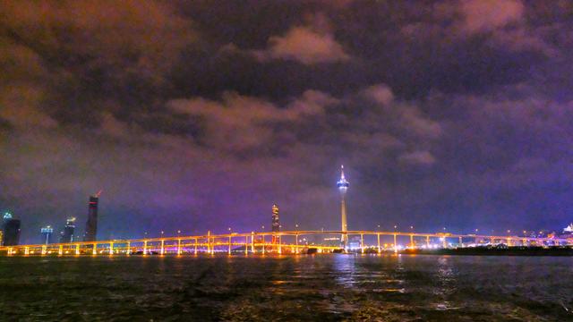 珠海游澳门夜间风景,在珠海看澳门夜景最佳观赏地点