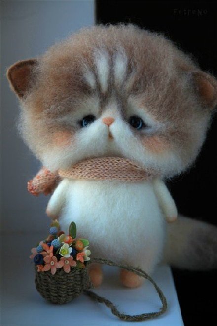 羊毛毡玩偶自制,手工制作羊毛毡玩偶