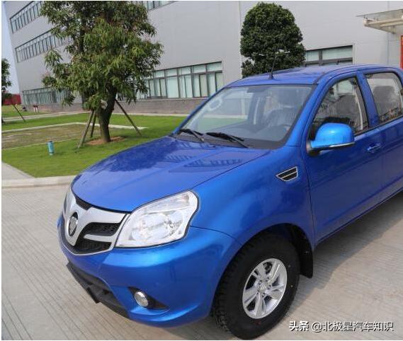 福田2.5t17款柴油动力皮卡,福田大将军皮卡标配两驱柴油版