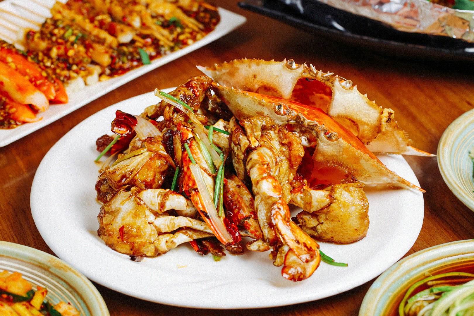 红油麻辣蟹,最辣的麻辣卤蟹