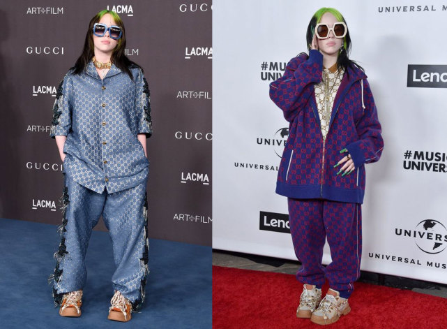 18岁“碧梨”情迷古驰，两层围巾变古典美人，流苏口罩异域风情