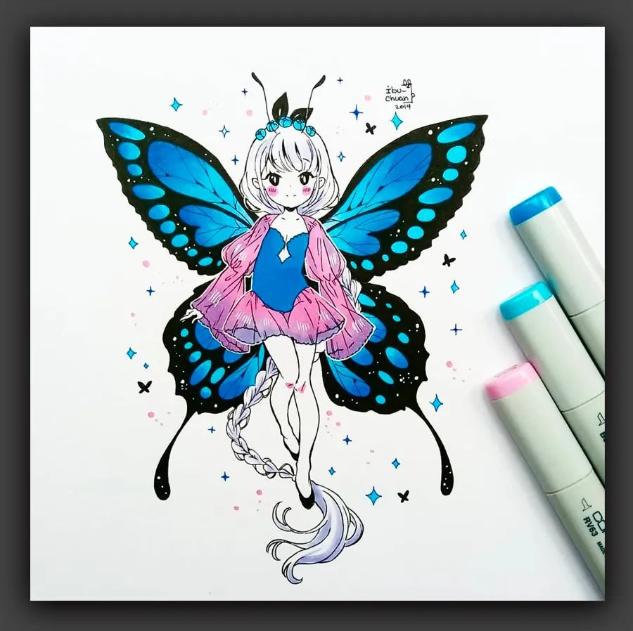 卡通动漫人物绘画素材9-12岁,绘画学习图文