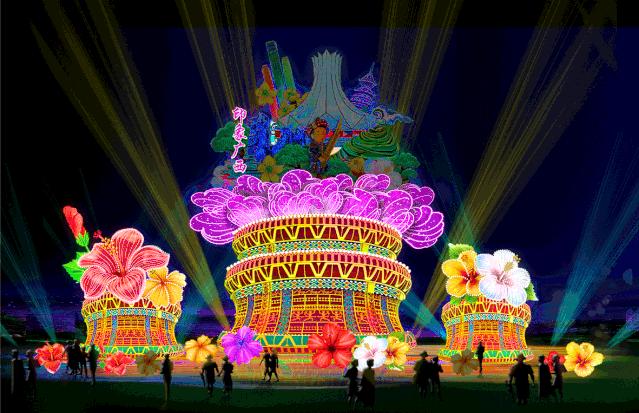 南宁青秀山迎新春灯展,青秀山灯展游览服务信息