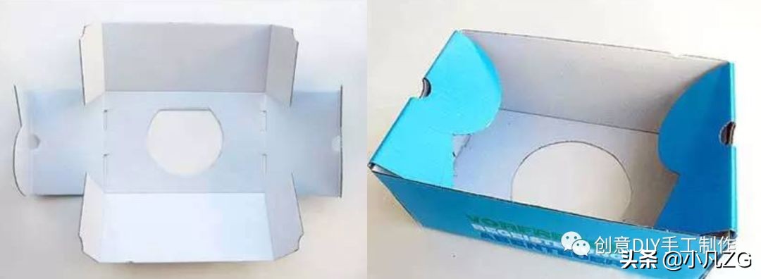 快递盒鞋盒旧物改造,快递盒改造鞋盒