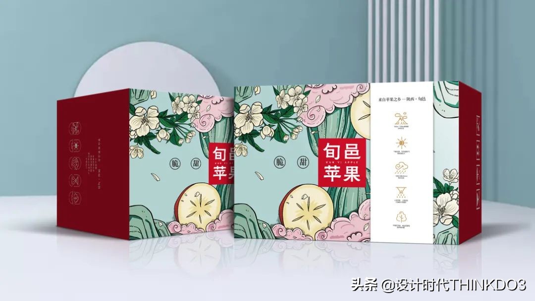 水果礼盒包装设计,水果创意包装礼盒设计