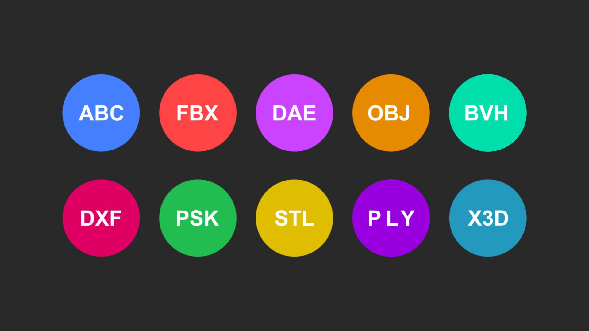 三维软件通用格式,空间三维模型数据格式