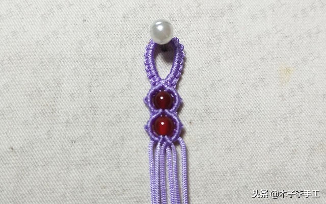 心形手链编法图解视频,手工串珠心形笔筒图解大全