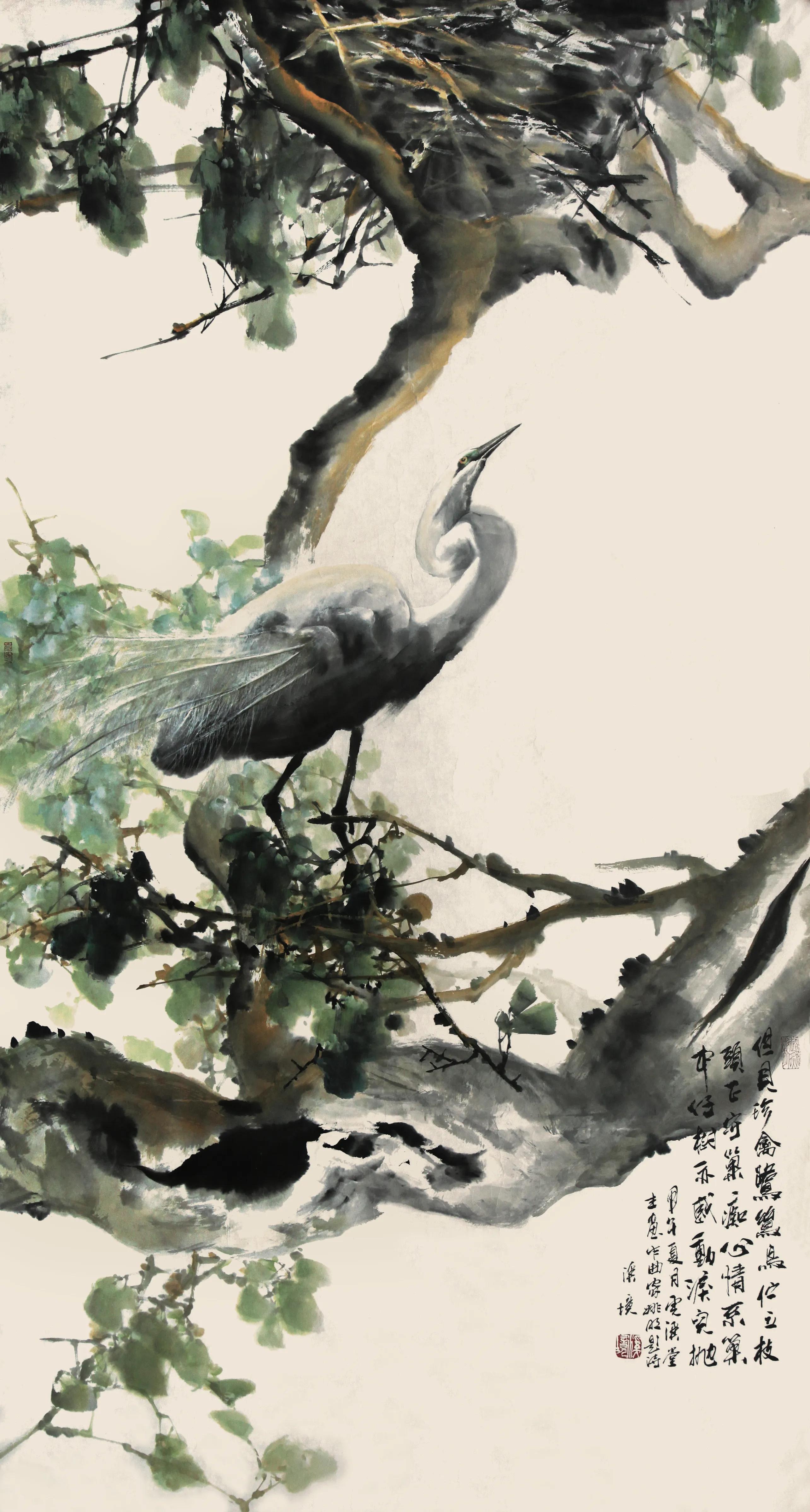 李溪境画作价格,李溪镜花鸟作品