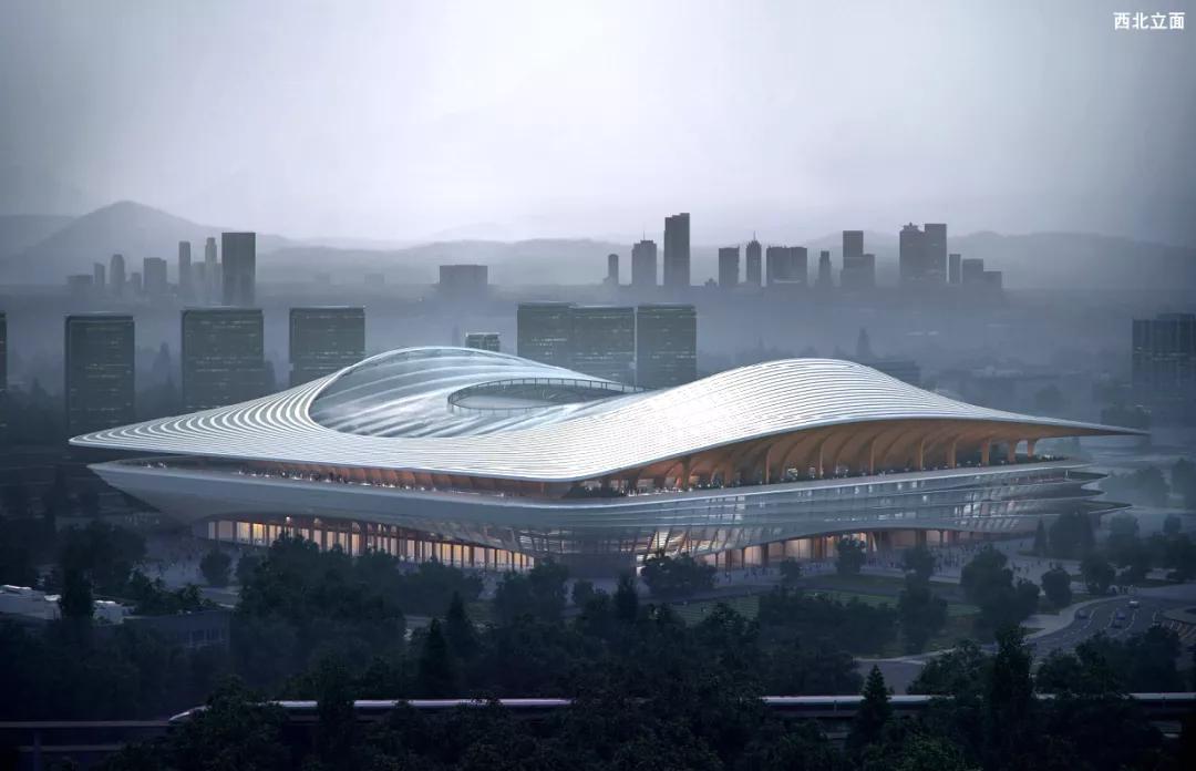 西安国际足球中心地铁,西安国际足球中心设计